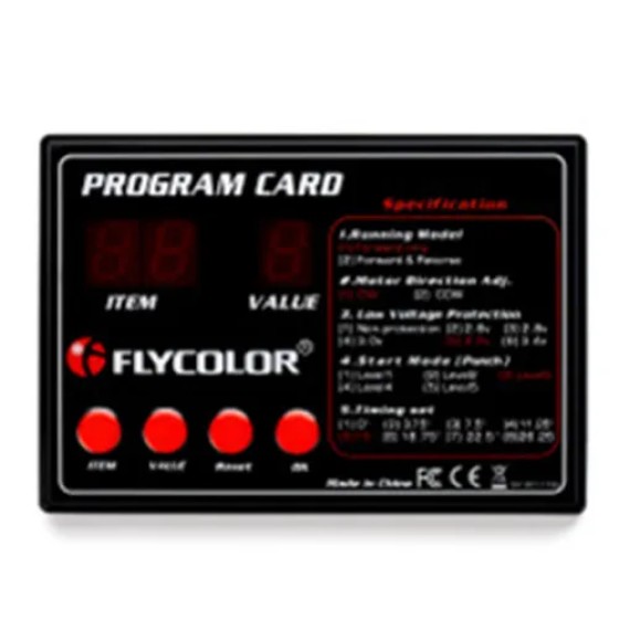 Tarjeta de programación Flycolor ESC, tarjeta de programa para RC DIY Boat ESC Racing Drone, piezas de bricolaje